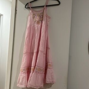 LoveShackFancy kids pink dress